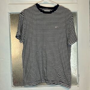 Tommy Jeans Women’s Black and White Striped Short Sleeve Tshirt size S/P